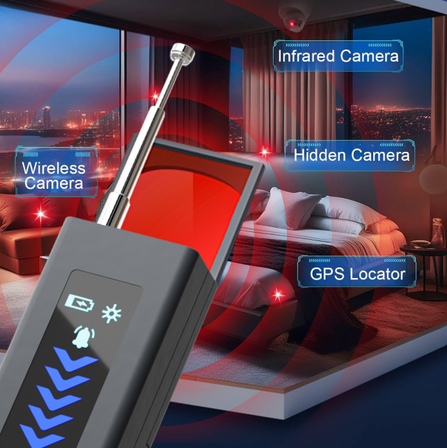 Portable Smart Wireless Signal Camera Detector (Black, Silver, Rose Gold)